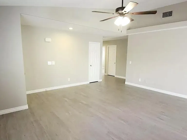 Hardwood Tile Floors and upgraded light fan fixture