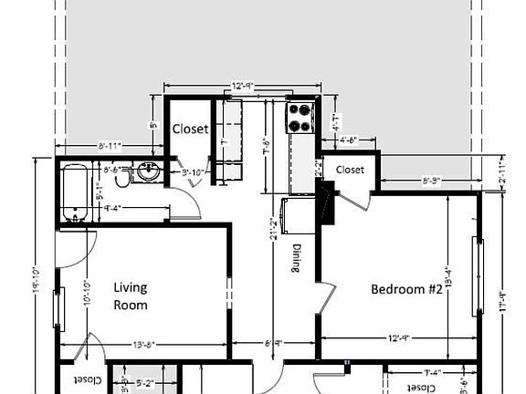 floor plan of the unit