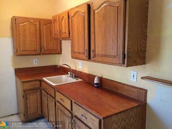Wood cabinets