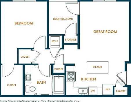 A1a: 1bed 1bath A1a: 1bed 1bath