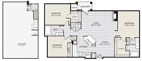 Floor plan C1 Garage
