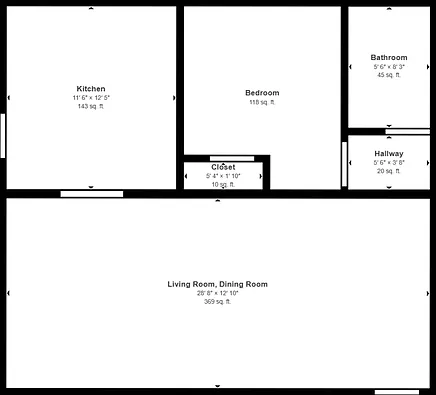 1 bed, 1.0 bath, 624 sqft, $899 — Photo 3