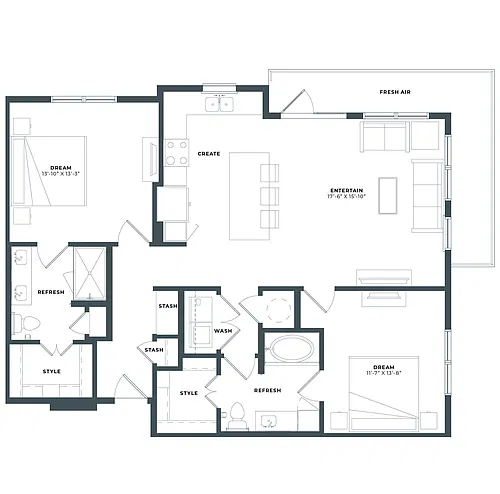 Floor plan B2