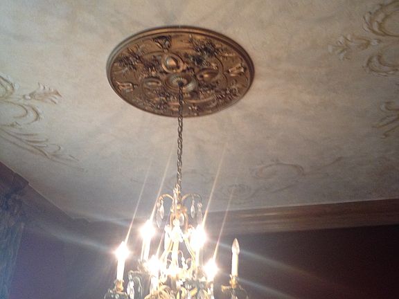 Dining room ceiling