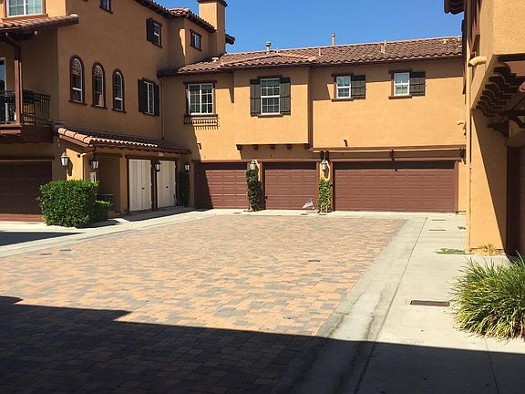 Rear view, 2 car attached garage with direct access