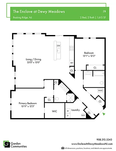 Floor plan $2.88/sq.ft. - 2B