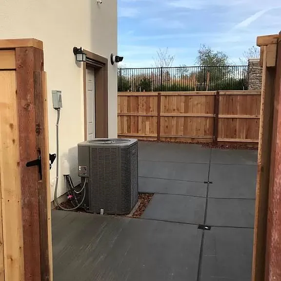 paved backyard