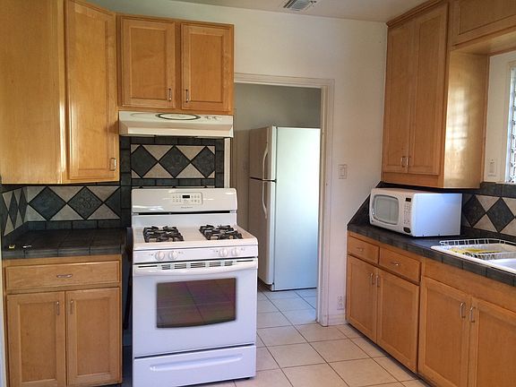 Roomy tile kitchen