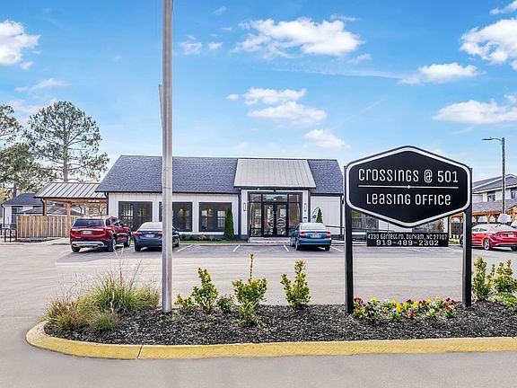 Unveil the charm of Crossings @ 501 Apartments, where modern design meets inviting hospitality. Explore our stylish leasing office and vibrant community atmosphere. Take the first step towards your new home today!