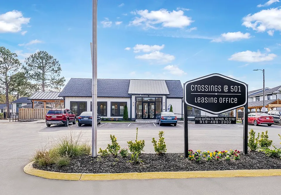 Unveil the charm of Crossings @ 501 Apartments, where modern design meets inviting hospitality. Explore our stylish leasing office and vibrant community atmosphere. Take the first step towards your new home today!