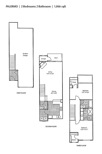 Floor plan 2 Bedroom C1tr Renovated