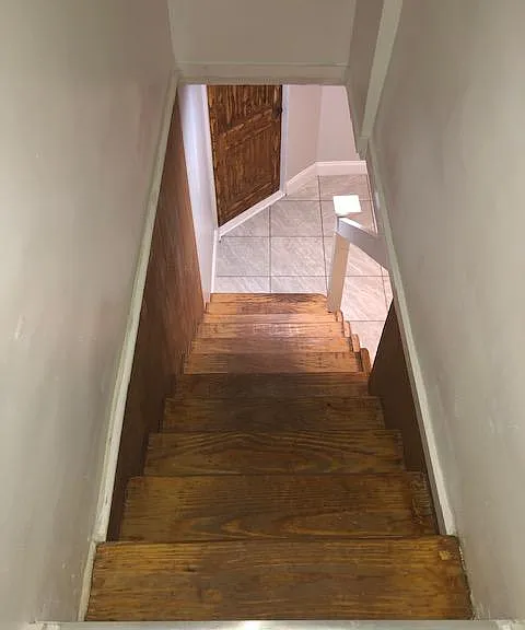 Steps to basement