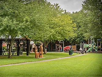 Saint Paul park , 1 block away