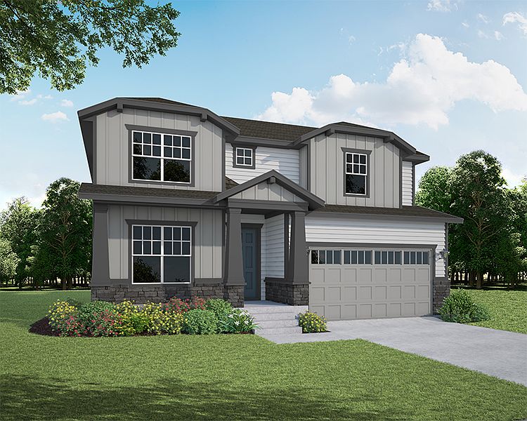 Plan C412 Elevation B w Stone