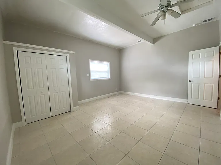 Master bedroom at back