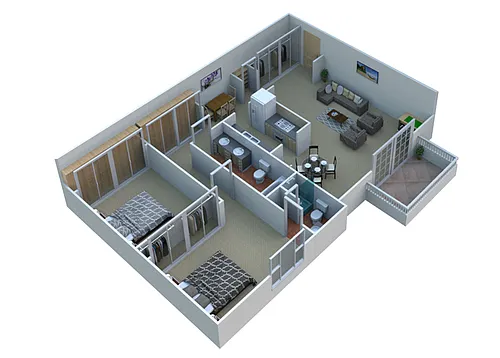 Floor plan 2 Bedroom