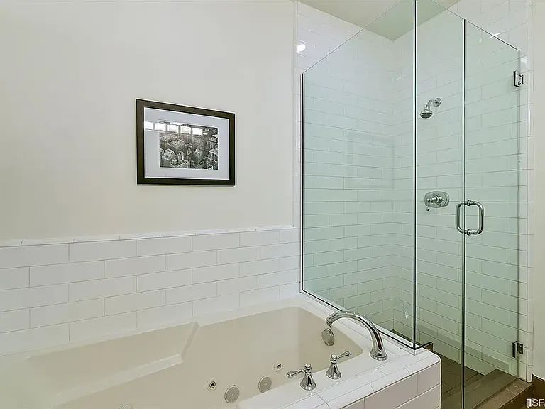Shower with tub