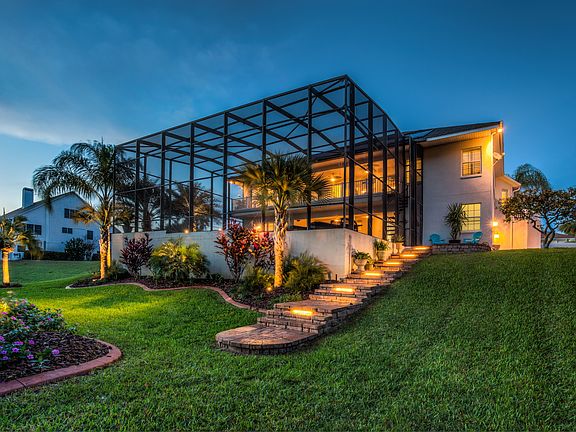 Back of home at twilight