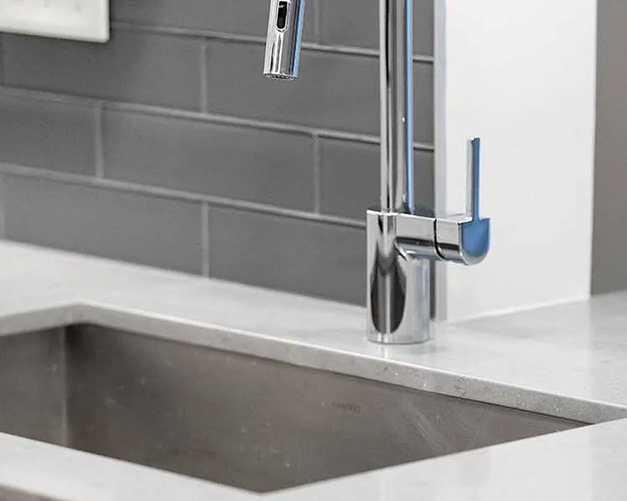 Kitchen with undermount sink