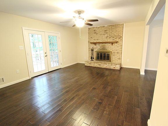 Family room with fireplace