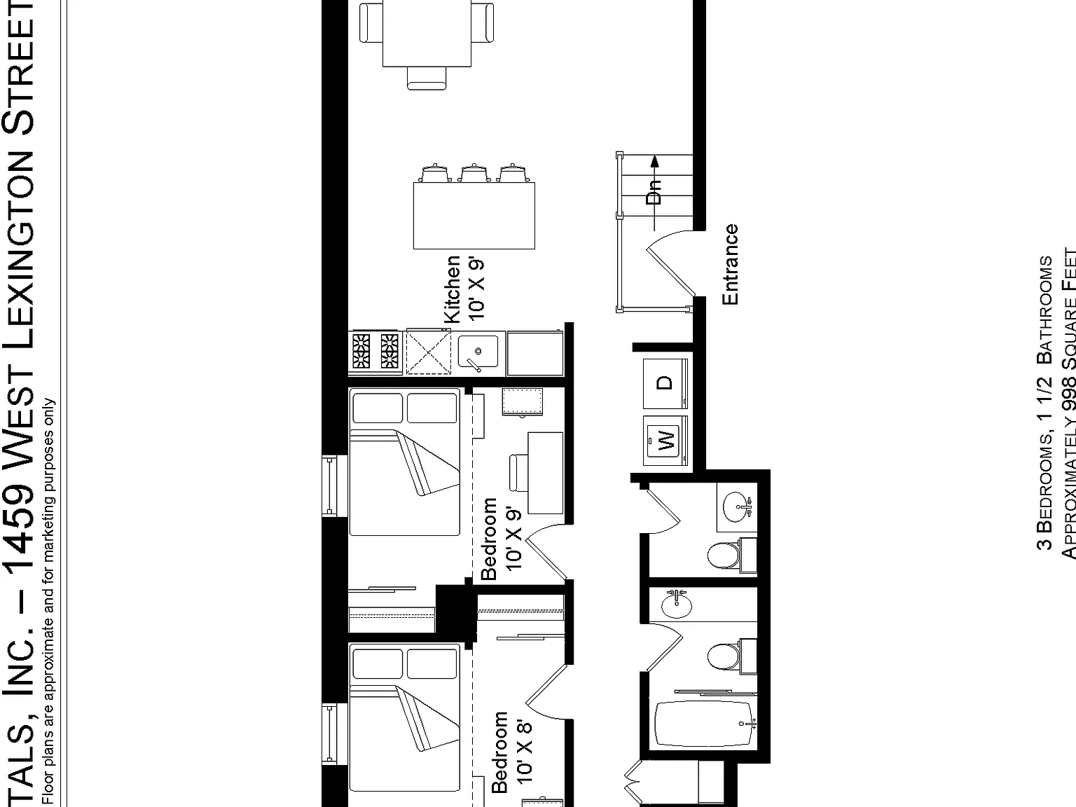 3 bed, 1.5 bath, 1050 sqft, $2,900 — Photo 2