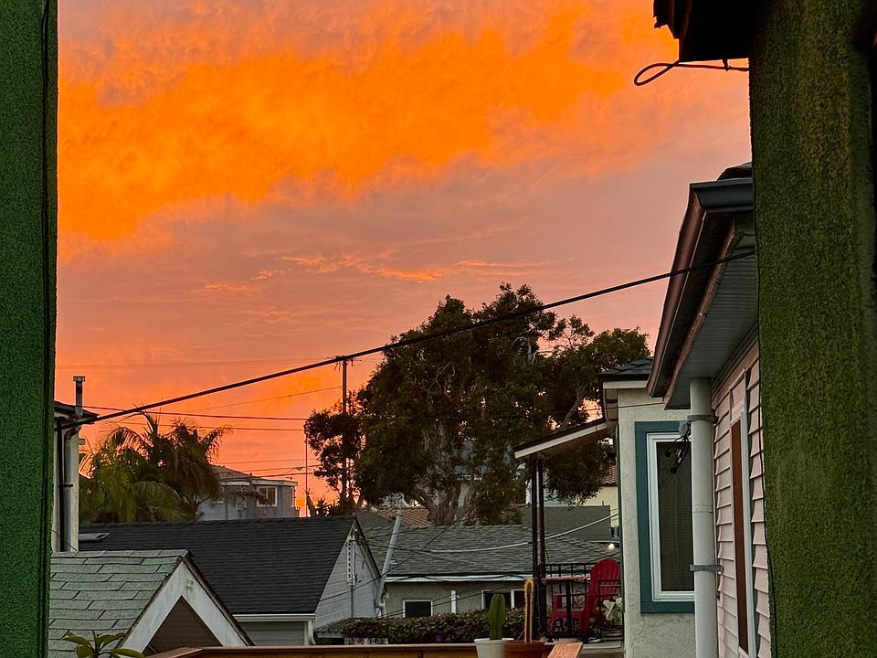 Sunset view from front door.