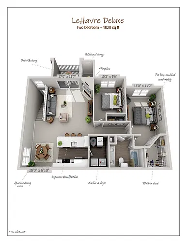 Floor plan LeHavre Deluxe