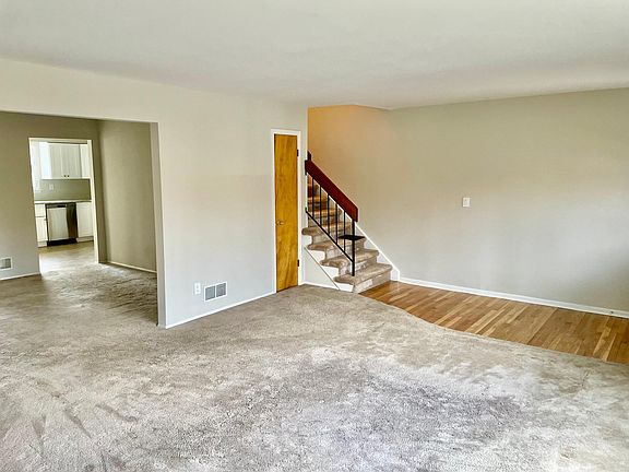 Living room, dining room, kitchen