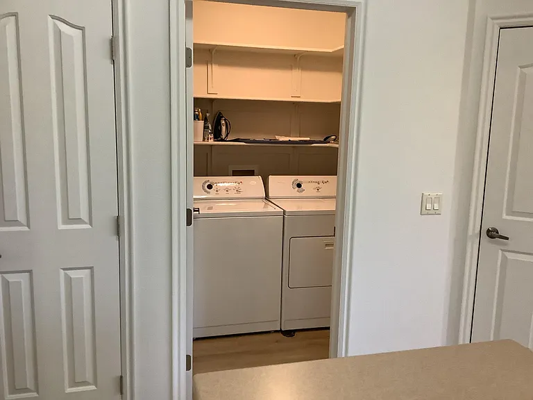 Laundry Off kitchen. Washer and dryer included.