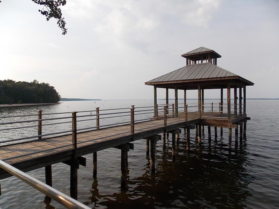 Private dock with boat storage