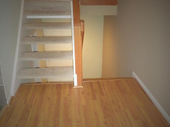 Staircase leading to the living room