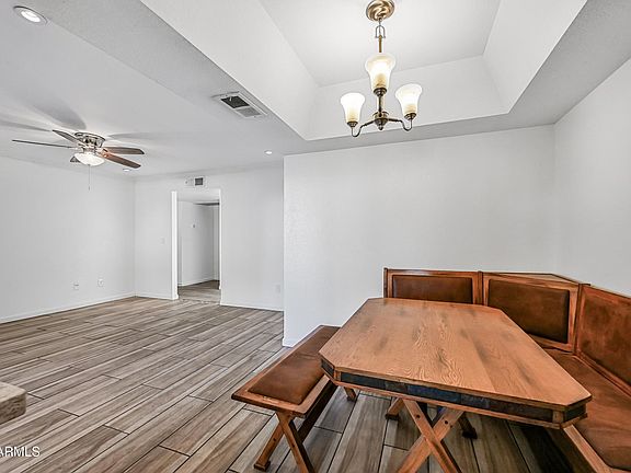 Dining and living areas