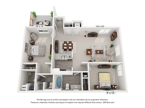 Floor plan Evergreen - Renovated