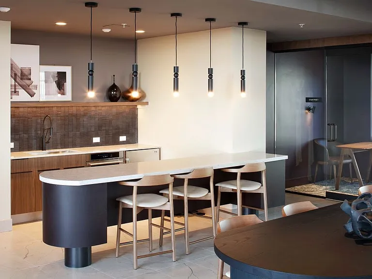 Resident lounge with kitchenette