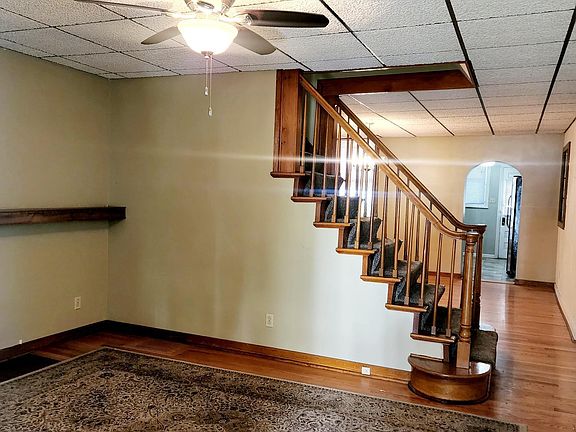 Living room into dining room