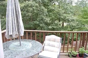 Spring view from upper deck. Enjoy coffee, relax enjoy the view.