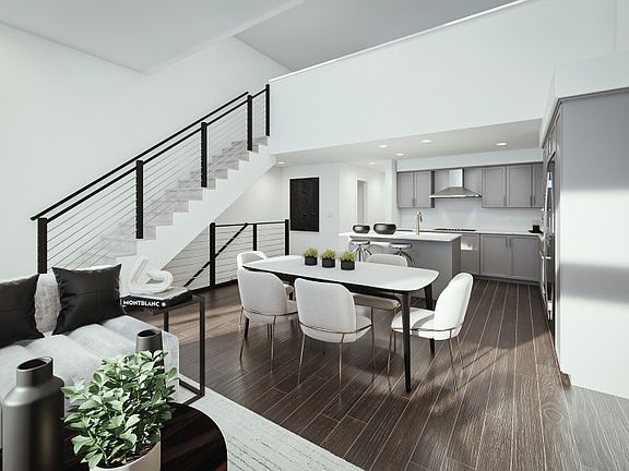 Plan 1 - Open gathering, cafe area and kitchen