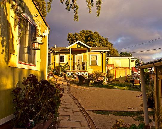 Pathway up to cottage rental