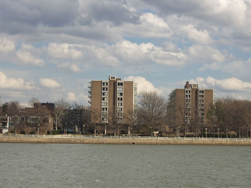 View from across the water