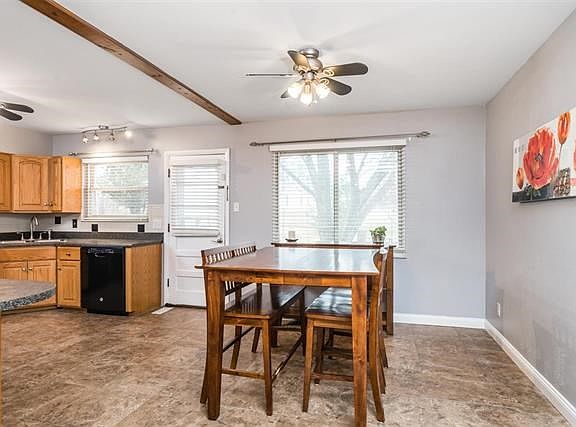 Nice size eat in area in the kitchen, update appliances.