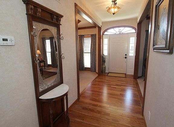 Wood floor entry way