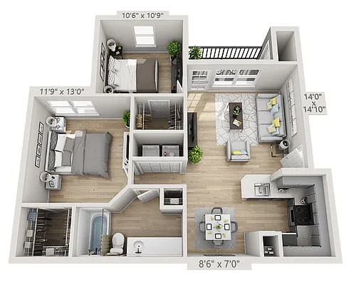 Floor plan Cottonwood