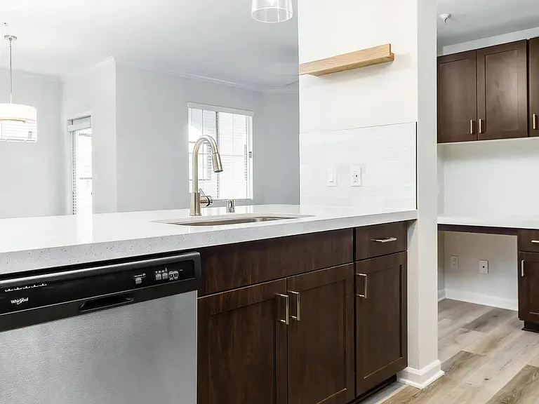 Contemporary Kitchen Design with Pendant Lighting and Open Layout