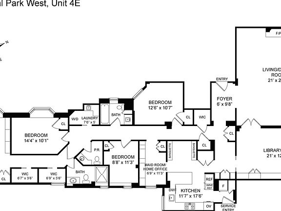 2nd image of 285 Central Park W #4E