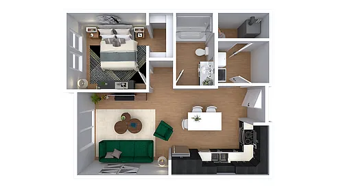 Floor plan The Ada (Income Restricted)
