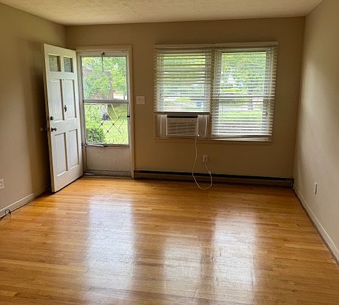 Living room with beautiful wood floors