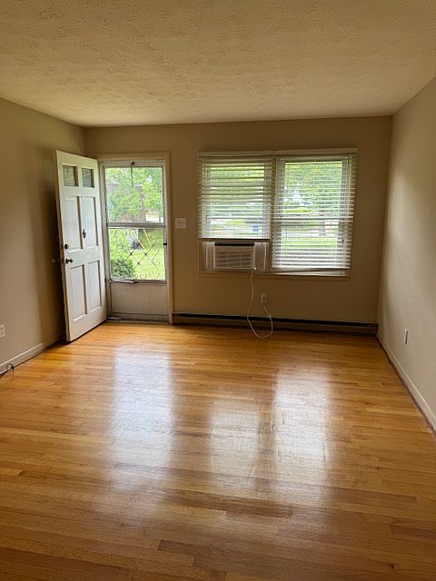 Living room with beautiful wood floors
