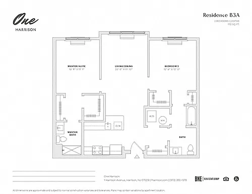 Floor plan Residence B3A