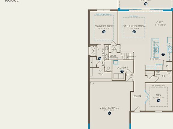 Whitestone Floor Plan, Quick Move-In Home, Floor 1