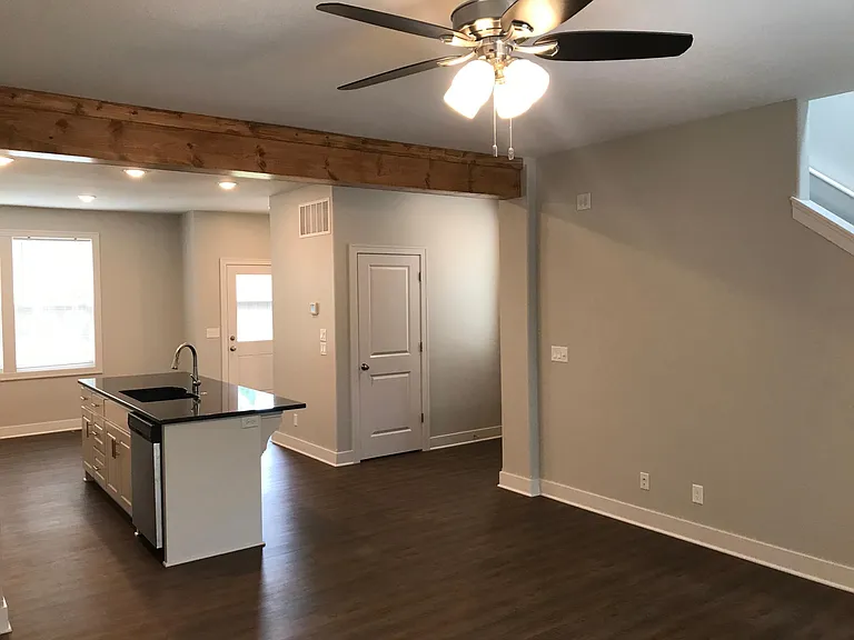 1st floor looking from Living room. Door in background is to your private deck